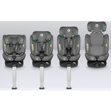 Scaun auto, Lionelo, i-Size Braam, 0-36 Kg, 40-150 cm, Cu isofix si picior de fixare, Protectie laterala, Rotire 360 grade, Ajustare spatar in 5 pozitii, Tetiera reglabila in 14 trepte, Conform cu standardul european de securitate R129, Gri