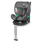 Scaun auto, Lionelo, i-Size Braam, 0-36 Kg, 40-150 cm, Cu isofix si picior de fixare, Protectie laterala, Rotire 360 grade, Ajustare spatar in 5 pozitii, Tetiera reglabila in 14 trepte, Conform cu standardul european de securitate R129, Gri