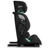 Scaun auto, Lionelo, i-Size Igo, 100- 150 cm, Cu isofix, Protectie laterala, Ajustare spatar in 2 pozitii, Tetiera Tri-Guard reglabila in 11 pozitii, Conform cu standardul european de securitate R129, Negru
