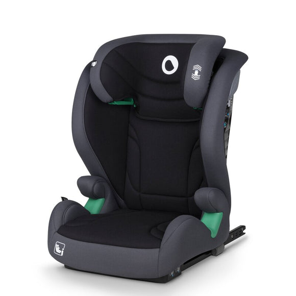 Scaun auto, Lionelo, i-Size Igo, 100- 150 cm, Cu isofix, Protectie laterala, Ajustare spatar in 2 pozitii, Tetiera Tri-Guard reglabila in 11 pozitii, Conform cu standardul european de securitate R129, Gri