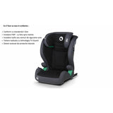 Scaun auto, Lionelo, i-Size Igo, 100- 150 cm, Cu isofix, Protectie laterala, Ajustare spatar in 2 pozitii, Tetiera Tri-Guard reglabila in 11 pozitii, Conform cu standardul european de securitate R129, Gri