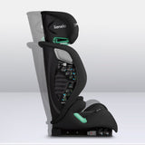 Scaun auto, Lionelo, i-Size Igo, 100- 150 cm, Cu isofix, Protectie laterala, Ajustare spatar in 2 pozitii, Tetiera Tri-Guard reglabila in 11 pozitii, Conform cu standardul european de securitate R129, Negru