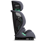 Scaun auto, Lionelo, i-Size Igo, 100- 150 cm, Cu isofix, Protectie laterala, Ajustare spatar in 2 pozitii, Tetiera Tri-Guard reglabila in 11 pozitii, Conform cu standardul european de securitate R129, Gri