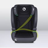 Scaun auto, Lionelo, i-Size Igo, 100- 150 cm, Cu isofix, Protectie laterala, Ajustare spatar in 2 pozitii, Tetiera Tri-Guard reglabila in 11 pozitii, Conform cu standardul european de securitate R129, Gri