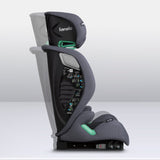 Scaun auto, Lionelo, i-Size Igo, 100- 150 cm, Cu isofix, Protectie laterala, Ajustare spatar in 2 pozitii, Tetiera Tri-Guard reglabila in 11 pozitii, Conform cu standardul european de securitate R129, Gri