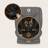 Scaun auto, Lionelo, i-Size Izzy, 0-36 Kg, 40-150 cm, Instalare cu centurile masinii, Protectie laterala, Ajustare spatar in 3 pozitii, Tetiera reglabila in 13 trepte, Conform cu R129, Negru