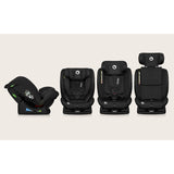 Scaun auto, Lionelo, i-Size Izzy, 0-36 Kg, 40-150 cm, Instalare cu centurile masinii, Protectie laterala, Ajustare spatar in 3 pozitii, Tetiera reglabila in 13 trepte, Conform cu R129, Negru