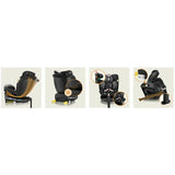 Scaun auto, Lionelo, i-Size Navy, 0-36 Kg, 40-150 cm, Cu isofix si picior de fixare, Protectie laterala, Rotire 360 grade, Ajustare spatar in 4 pozitii, Tetiera reglabila in 11 trepte, Conform cu R129, Negru/Roz