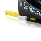 Scaun auto, Lionelo, i-Size Navy, 0-36 Kg, 40-150 cm, Cu isofix si picior de fixare, Protectie laterala, Rotire 360 grade, Ajustare spatar in 4 pozitii, Tetiera reglabila in 11 trepte, Conform cu R129, Negru/Rosu