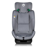 Scaun auto, Lionelo, Lavender I-size, Isofix, Cu centura TopTether, Cu spatar inclinabil in 5 pozitii, Cu tetiera reglabila in 13 pozitii, Instalare cu fata inainte, 9-36 Kg, 76-150 cm, Conform cu ECE R129, Gri