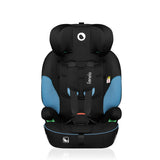 Scaun auto, Lionelo, Levi i-Size, Universal, Instalare FWF, Cu tetiera reglabila in 10 pozitii, Cu spatar detasabil, 76-150 cm, Conform cu R129, Albastru