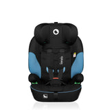 Scaun auto, Lionelo, Levi i-Size, Universal, Instalare FWF, Cu tetiera reglabila in 10 pozitii, Cu spatar detasabil, 76-150 cm, Conform cu R129, Albastru