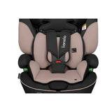 Scaun auto, Lionelo, Levi i-Size, Universal, Instalare FWF, Cu tetiera reglabila in 10 pozitii, Cu spatar detasabil, 76-150 cm, Conform cu R129, Bej