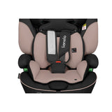 Scaun auto, Lionelo, Levi i-Size, Universal, Instalare FWF, Cu tetiera reglabila in 10 pozitii, Cu spatar detasabil, 76-150 cm, Conform cu R129, Bej