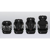 Scaun auto, Lionelo, Levi i-Size, Universal, Instalare FWF, Cu tetiera reglabila in 10 pozitii, Cu spatar detasabil, 76-150 cm, Conform cu R129, Gri