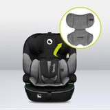 Scaun auto, Lionelo, Levi i-Size, Universal, Instalare FWF, Cu tetiera reglabila in 10 pozitii, Cu spatar detasabil, 76-150 cm, Conform cu R129, Gri