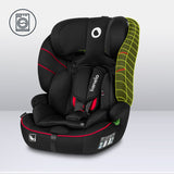 Scaun auto, Lionelo, Levi i-Size, Universal, Instalare FWF, Cu tetiera reglabila in 10 pozitii, Cu spatar detasabil, 76-150 cm, Conform cu R129, Negru