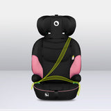 Scaun auto, Lionelo, Levi i-Size, Universal, Instalare FWF, Cu tetiera reglabila in 10 pozitii, Cu spatar detasabil, 76-150 cm, Conform cu R129, Roz