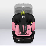 Scaun auto, Lionelo, Levi i-Size, Universal, Instalare FWF, Cu tetiera reglabila in 10 pozitii, Cu spatar detasabil, 76-150 cm, Conform cu R129, Roz