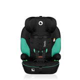 Scaun auto, Lionelo, Levi i-Size, Universal, Instalare FWF, Cu tetiera reglabila in 10 pozitii, Cu spatar detasabil, 76-150 cm, Conform cu R129, Verde