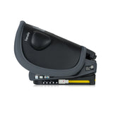 Scaun auto pliabil, Lionelo, Nelly, i-Size, 76- 150 cm, Tetiera reglabila in 15 pozitii, Spatar reglabil in 4 pozitii, Sisteme de fixare Isofix si Top Tether, Sezut lat si confortabil, Conform cu ECE R129, Gri