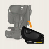 Scaun auto pliabil, Lionelo, Nelly, i-Size, 76- 150 cm, Tetiera reglabila in 15 pozitii, Spatar reglabil in 4 pozitii, Sisteme de fixare Isofix si Top Tether, Sezut lat si confortabil, Conform cu ECE R129, Negru