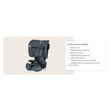 Scaun auto pliabil, Lionelo, Nelly, i-Size, 76- 150 cm, Tetiera reglabila in 15 pozitii, Spatar reglabil in 4 pozitii, Sisteme de fixare Isofix si Top Tether, Sezut lat si confortabil, Conform cu ECE R129, Gri