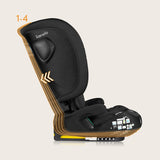 Scaun auto pliabil, Lionelo, Nelly, i-Size, 76- 150 cm, Tetiera reglabila in 15 pozitii, Spatar reglabil in 4 pozitii, Sisteme de fixare Isofix si Top Tether, Sezut lat si confortabil, Conform cu ECE R129, Negru