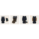 Scaun auto pliabil, Lionelo, Nelly, i-Size, 76- 150 cm, Tetiera reglabila in 15 pozitii, Spatar reglabil in 4 pozitii, Sisteme de fixare Isofix si Top Tether, Sezut lat si confortabil, Conform cu ECE R129, Albastru