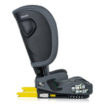 Scaun auto pliabil, Lionelo, Nelly, i-Size, 76- 150 cm, Tetiera reglabila in 15 pozitii, Spatar reglabil in 4 pozitii, Sisteme de fixare Isofix si Top Tether, Sezut lat si confortabil, Conform cu ECE R129, Gri