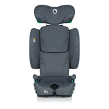 Scaun auto pliabil, Lionelo, Nelly, i-Size, 76- 150 cm, Tetiera reglabila in 15 pozitii, Spatar reglabil in 4 pozitii, Sisteme de fixare Isofix si Top Tether, Sezut lat si confortabil, Conform cu ECE R129, Gri