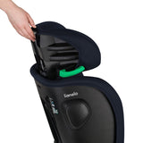 Scaun auto pliabil, Lionelo, Nelly, i-Size, 76- 150 cm, Tetiera reglabila in 15 pozitii, Spatar reglabil in 4 pozitii, Sisteme de fixare Isofix si Top Tether, Sezut lat si confortabil, Conform cu ECE R129, Albastru