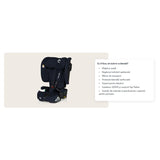 Scaun auto pliabil, Lionelo, Nelly, i-Size, 76- 150 cm, Tetiera reglabila in 15 pozitii, Spatar reglabil in 4 pozitii, Sisteme de fixare Isofix si Top Tether, Sezut lat si confortabil, Conform cu ECE R129, Albastru