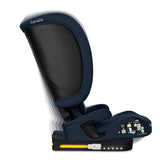 Scaun auto pliabil, Lionelo, Orin, i-Size, 100-150 cm, Tetiera reglabila in 14 pozitii, Spatar in 4 pozitii, Isofix+Top Tether, Sezut ergonomic, Husa transport, Suport sticla, Albastru