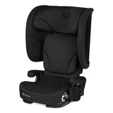 Scaun auto pliabil, Lionelo, Orin, i-Size, 100-150 cm, Tetiera reglabila in 14 pozitii, Spatar in 4 pozitii, Isofix+Top Tether, Sezut ergonomic, Husa transport, Suport sticla, Negru Carbon
