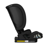 Scaun auto pliabil, Lionelo, Orin, i-Size, 100-150 cm, Tetiera reglabila in 14 pozitii, Spatar in 4 pozitii, Isofix+Top Tether, Sezut ergonomic, Husa transport, Suport sticla, Negru Carbon