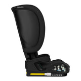 Scaun auto pliabil, Lionelo, Orin, i-Size, 100-150 cm, Tetiera reglabila in 14 pozitii, Spatar in 4 pozitii, Isofix+Top Tether, Sezut ergonomic, Husa transport, Suport sticla, Negru Carbon