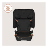 Scaun auto pliabil, Lionelo, Orin, i-Size, 100-150 cm, Tetiera reglabila in 14 pozitii, Spatar in 4 pozitii, Isofix+Top Tether, Sezut ergonomic, Husa transport, Suport sticla, Negru Carbon