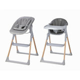 Scaun de masa 2 in 1, FreeON, Flexi Grow, Transformabil, Pliabil, Contine 2 accesorii, 0 luni +, Gri