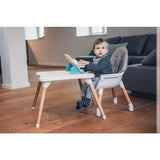 Scaun de masa, FreeON, Eos, 3 in 1, Multifunctional, Cu tavita reglabila si detasabila, Conform cu standardul european de securitate EN 14988:2017+A1:2020, Grey