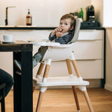 Scaun de masa, FreeON, Eos, 3 in 1, Multifunctional, Cu tavita reglabila si detasabila, Conform cu standardul european de securitate EN 14988:2017+A1:2020, Grey