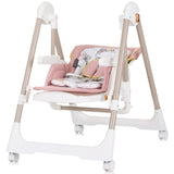 Scaun de masa Chipolino Milk Shake 2 in 1 flamingo