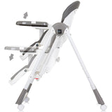 Scaun de masa Chipolino Milk Shake 2 in 1 granite