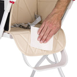 Scaun de masa, Feedo, Bite, Pliabil, Pana la 15 kg, Aspect elegant, Suport de picioare ajustabil, Cu tavita detasabila, 6- 36 luni, Conform cu EN14988-2:2006+A1:2012, Pastel Beige