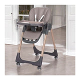 Scaun de masa, FreeON, Kai,Pana la 15 kg, Inaltime reglabila in 8 pozitii, Suport de picioare reglabil in 3 pozitii, Reglare spatar in 4 pozitii, Cu tavita reglabila, 6-36 luni, Coffee