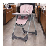Scaun de masa, FreeON, Kai,Pana la 15 kg, Inaltime reglabila in 8 pozitii, Suport de picioare reglabil in 3 pozitii, Reglare spatar in 4 pozitii, Cu tavita reglabila, 6-36 luni, Pink