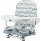 Scaun de masa, FreeON, Levi, Booster, Pliabil, Cu tavita detasabila, Reglabil in 4 pozitii pe inaltime, Cu centuri de siguranta in 3 puncte, 6 luni+, Conform cu standardul european EN16120, Zig-Zag