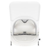 Scaun de masa, Lionelo, Dalia, 2 in 1, Transformabil, Cu 2 suporturi pentru picioare, Cu tavita detasabila, Sustine 60 kg, 6 luni+, Conform cu EN14988, Gri