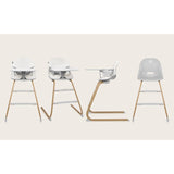 Scaun de masa, Lionelo, Dalia, 2 in 1, Transformabil, Cu 2 suporturi pentru picioare, Cu tavita detasabila, Sustine 60 kg, 6 luni+, Conform cu EN14988, Gri