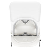 Scaun de masa, Lionelo, Dalia, 2 in 1, Transformabil, Cu 2 suporturi pentru picioare, Cu tavita detasabila, Sustine 60 kg, 6 luni+, Conform cu EN14988, Gri Stone